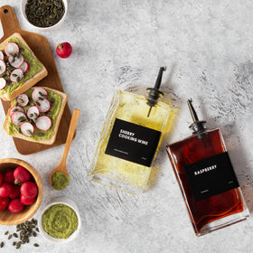 Premium glass bottle detail from APT 1101 highlights clarity and durability