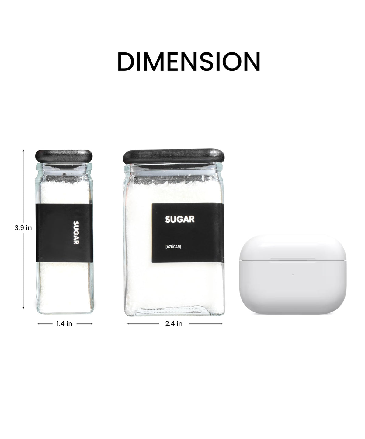 APT 1101 26 oz rectangle jar stores cookies and snacks clearly, improving shelf visibility.