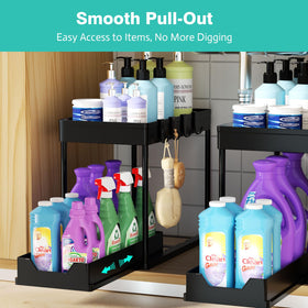 APWNRJA carbon-steel frame provides sturdy, long-lasting storage under cabinets.