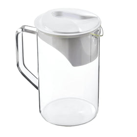 AquaTru AT100 extra glass carafe on shelf for larger water capacity