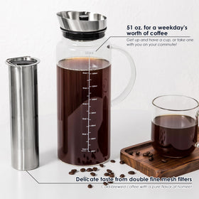 Aquach 51-ounce capacity pitcher is ideal for gatherings