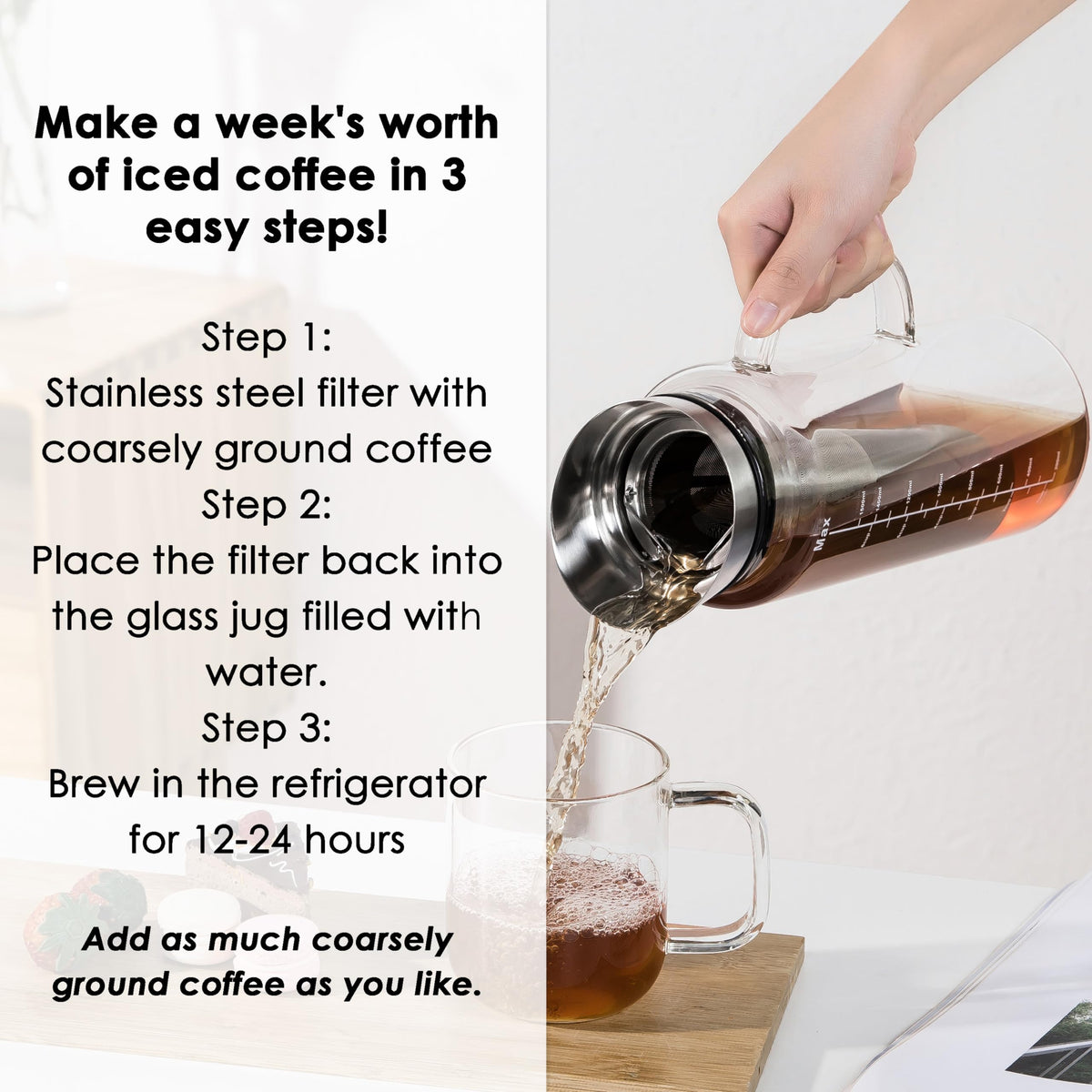 Aquach airtight metal lid with silicone seal keeps freshness for up to two weeks