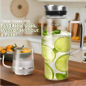 Aquach borosilicate glass construction tolerates temperature shifts.