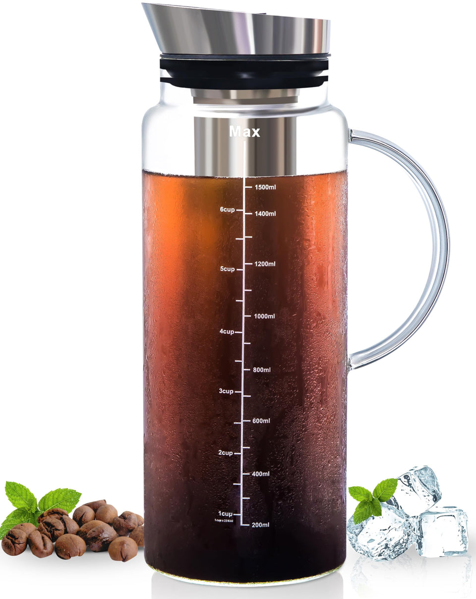 Aquach cold brew maker with glass carafe for smooth cafe-quality batches at home