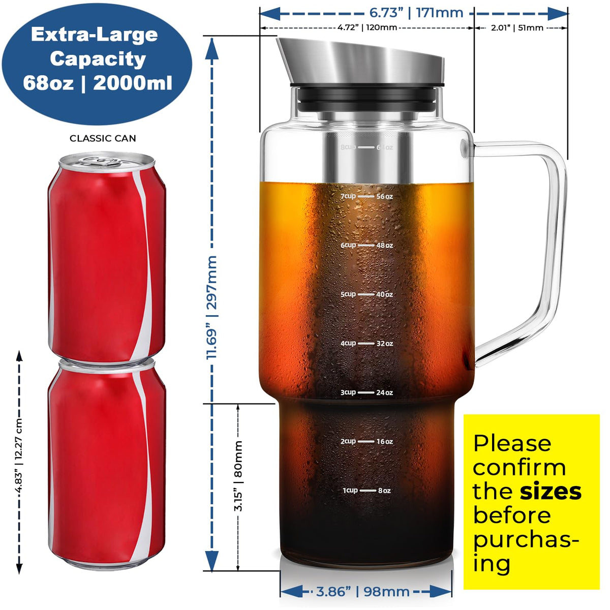 Aquach dishwasher-safe pitcher for easy cleaning after guests.