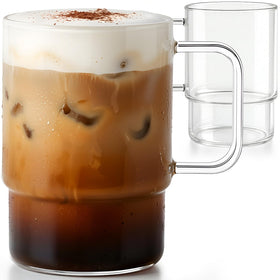 Aquach stackable mugs with handle show space-saving design for compact kitchens