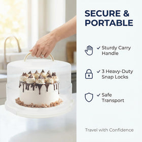 AquaLume removable inner tray neatly holds cupcakes for easy lifting