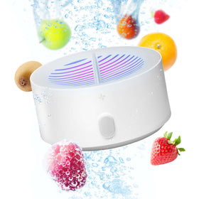 AquaPure fruit wash in water cleans produce thoroughly and safely.