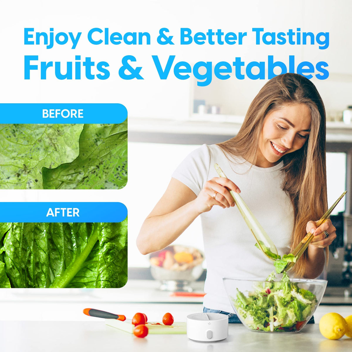AquaPure cleans produce for picnic and outdoor meals.