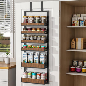Aquzee over-the-door spice rack in two-way design saves kitchen space