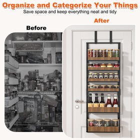 Aquzee wall-mounted spice rack offers flexible placement on smooth walls