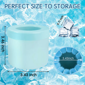 Aquzhou 3D ice cubes maker close-up showing unique cube shape.