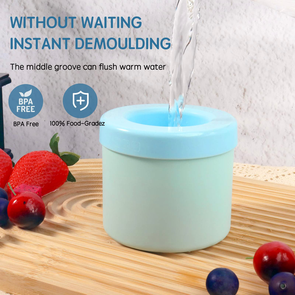 Aquzhou decompress ice lattice design enables smooth release.