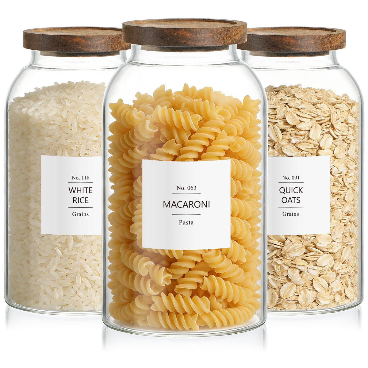 Aqziill 88oz jar front view for quick content identification and freshness