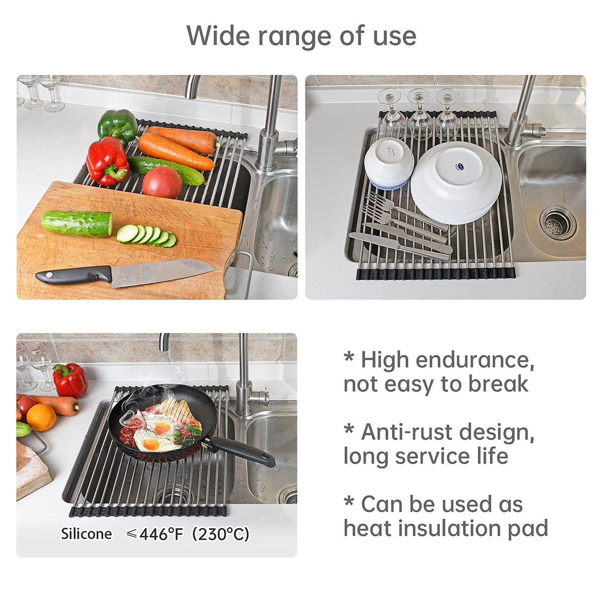 ARAINY over-sink setup acts as heat barrier in kitchen