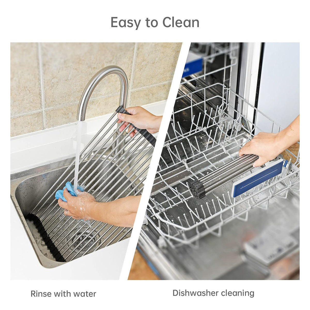 ARAINY roll-up rack heat resistance up to 400°F protects countertops