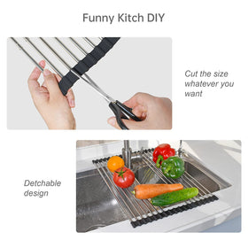 ARAINY roll-up silicone sides resist heat to protect surfaces
