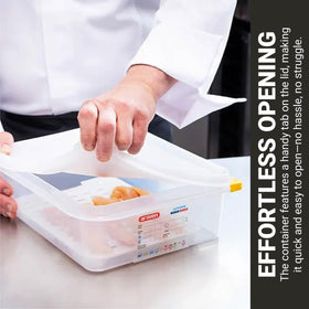 Araven Gastronorm EN 631 compatibility supports standard kitchen workflows