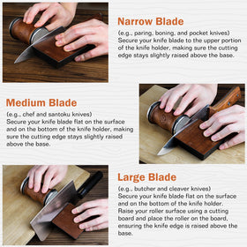 Arbenefe rolling knife sharpener with diamond surface for sharpening efficiency