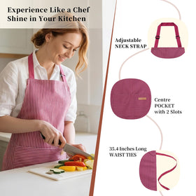 ARBINSON apron with two large pockets for tools and recipes.