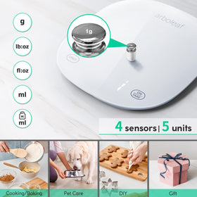 Arboleaf scale app screen shows macros and nutrition insights