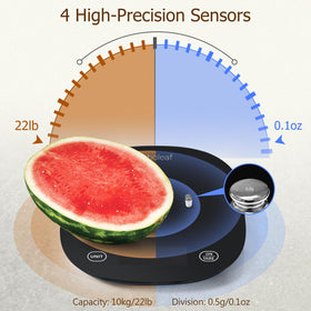 Arboleaf smart food scale one-touch tare for precise ingredient sequencing