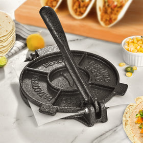 ARC Tortilla Press 8-inch cast iron for even dough pressing