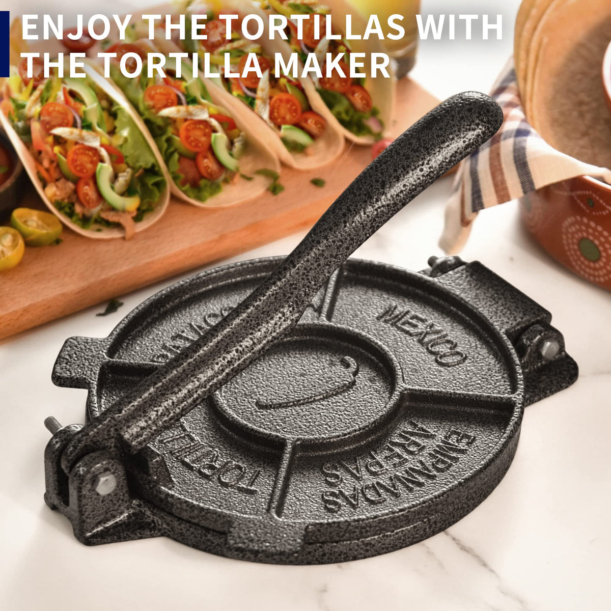 ARC Tortilla Press easy to clean by hand washing after use