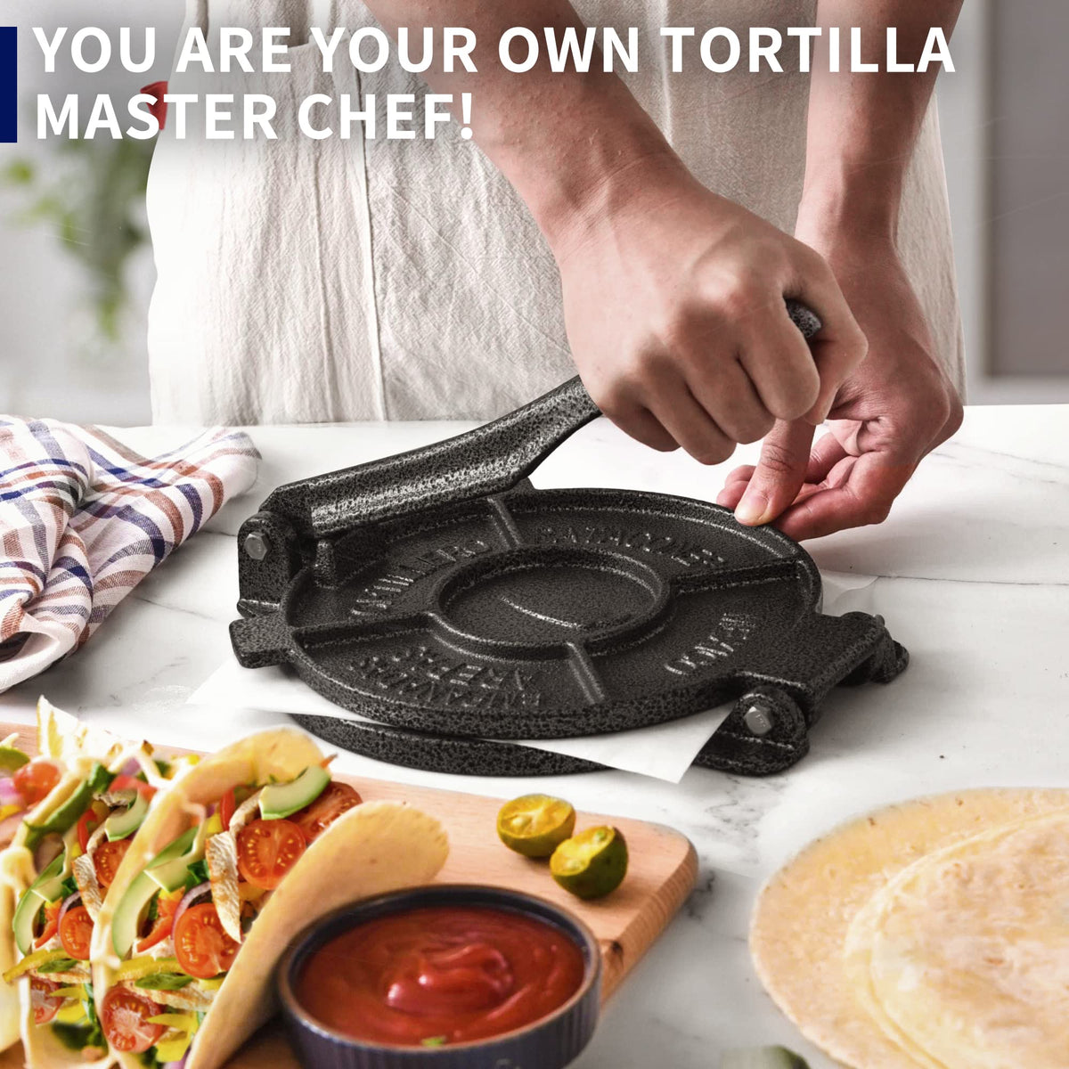 ARC Tortilla Press pre-seasoned and ready to use