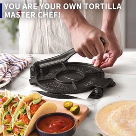 ARC Tortilla Press pre-seasoned and ready to use