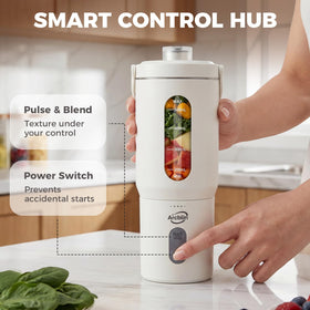 Arcblin leakproof lid and dishwasher safe cup for mess free transport