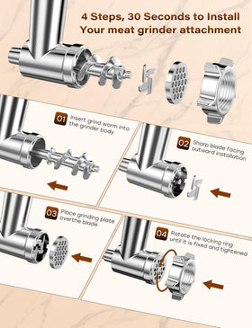 Arcbt 18 piece attachments set for KitchenAid versatility