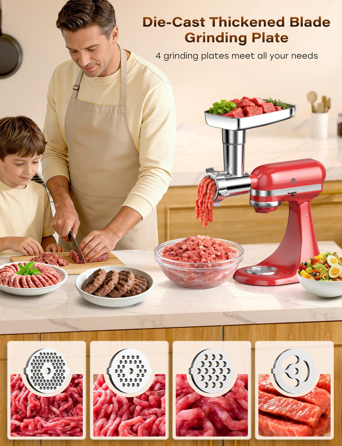 Arcbt 316 stainless steel grinder worm designed for smooth feeding