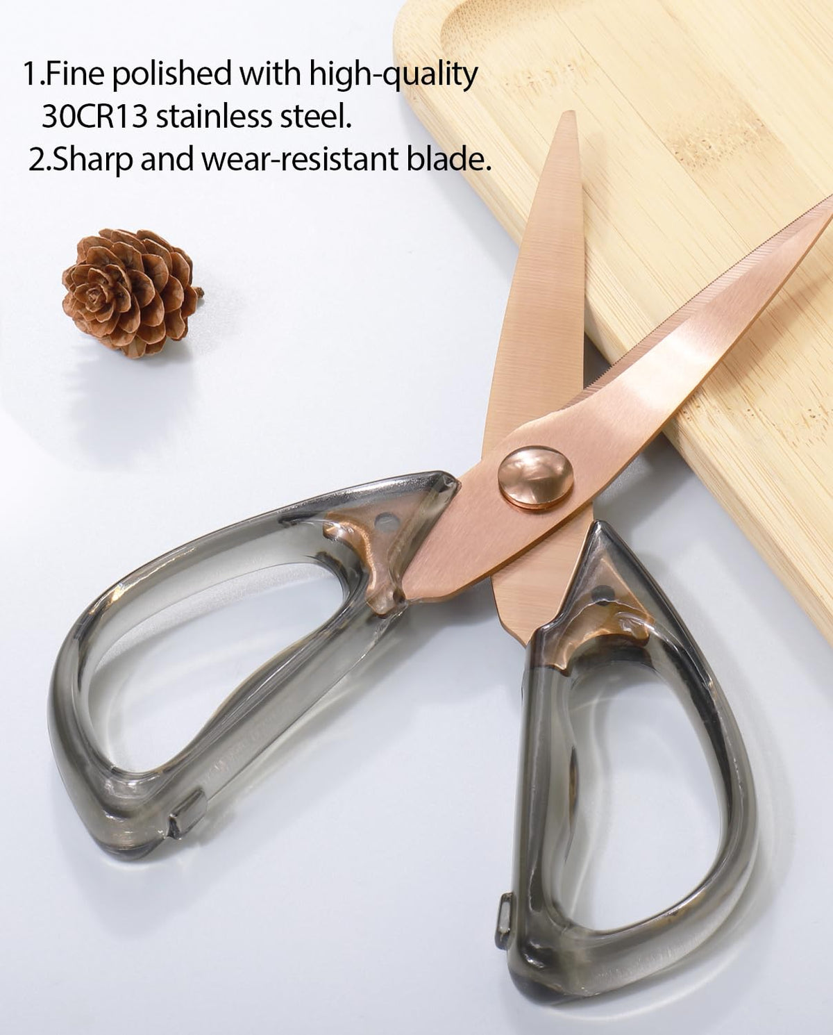 ARCHIKING kitchen scissors versatile multi-purpose tool for opening bottles