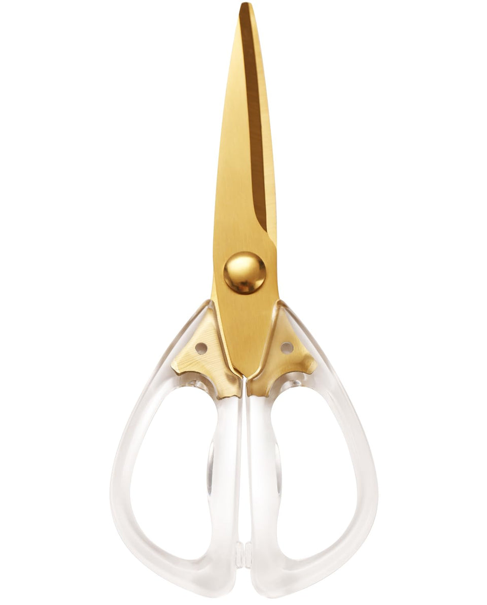 ARCHIKING kitchen shears blade close-up showing sharp, precise cutting performance.