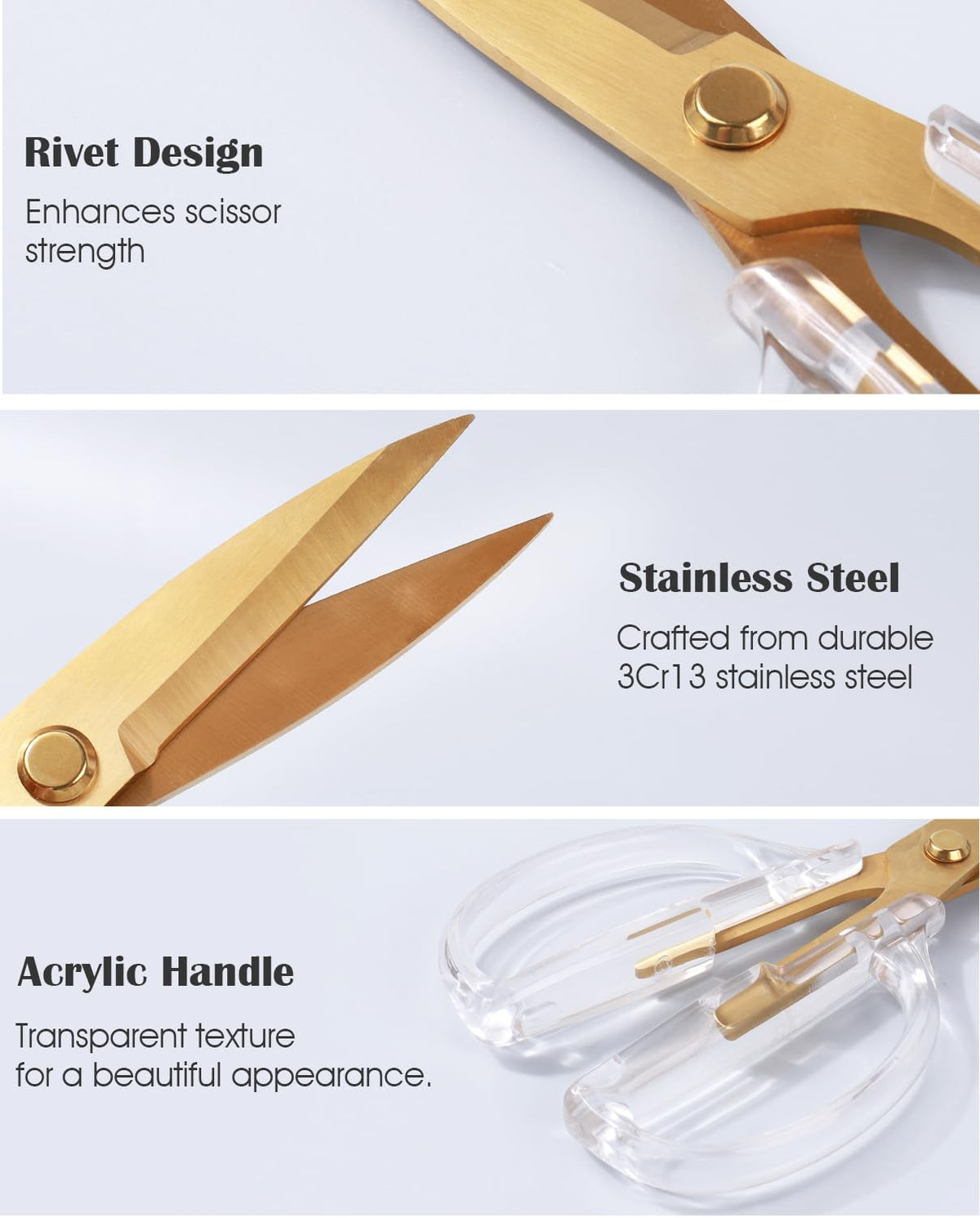 ARCHIKING versatile shears cutting herbs and light fabric with ease