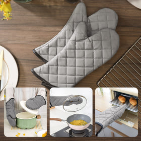 ARCLIBER gray 16-inch oven mitts designed for professional kitchens