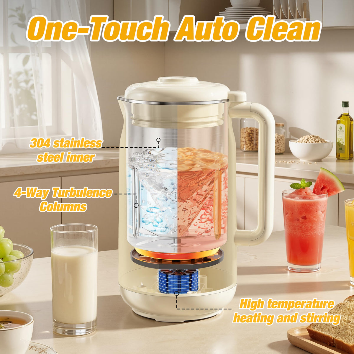 Keep warm function extends servings without refilling