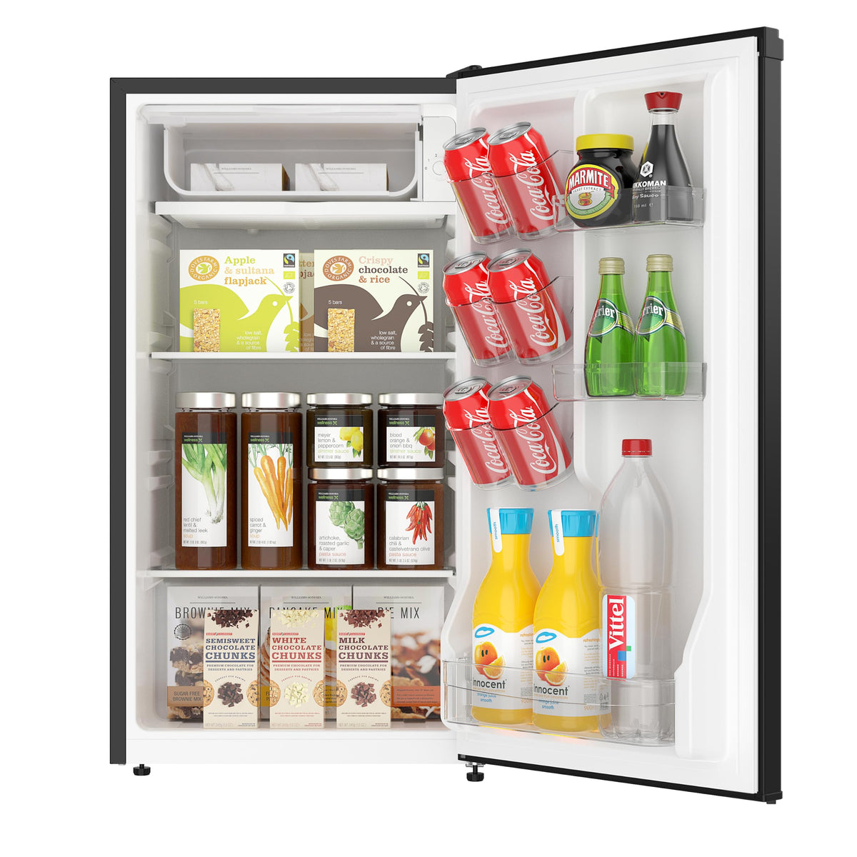 ARCTIC CHEF ACFR335 slide out shelves simplify cleaning and organization