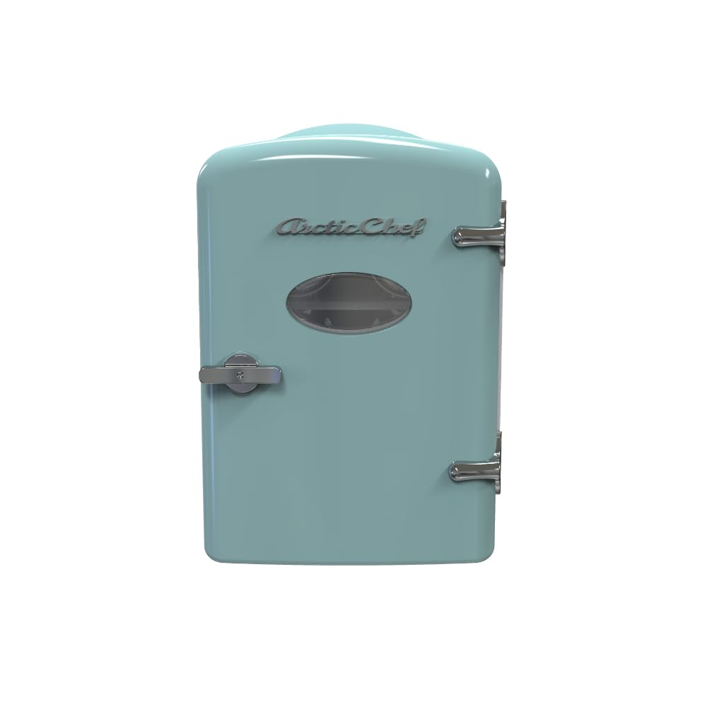 ARCTIC CHEF compact fridge on desk keeping beverages within reach