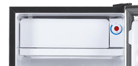 ARCTIC CHEF mini fridge with slide-out shelves for easy cleaning access.