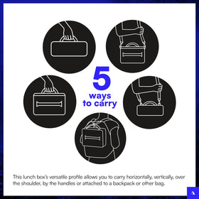 Interior layout keeps lunches organized and accessible.
