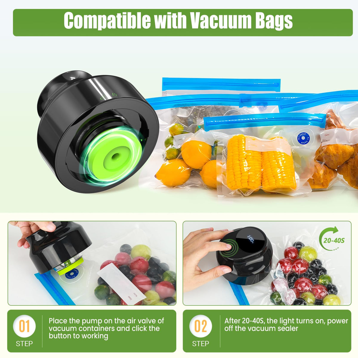 Arctiiro cordless portable sealer ready for on-the-go sealing.