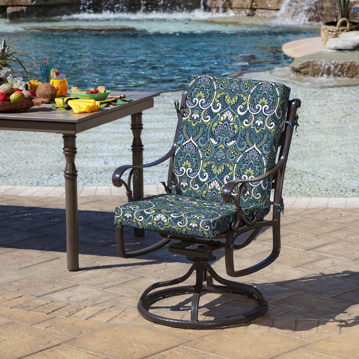 Arden Selections rain-proof outdoor chair cushion stays comfy in wet weather