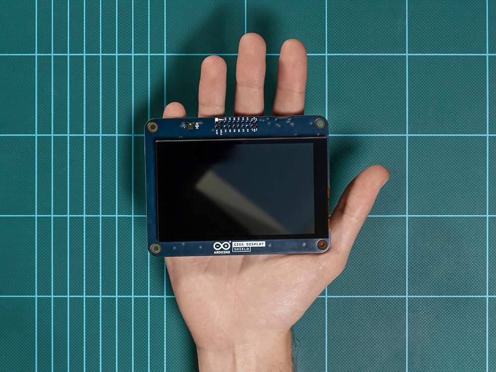 Arduino GIGA Display Shield 54-pin expansion for versatility.