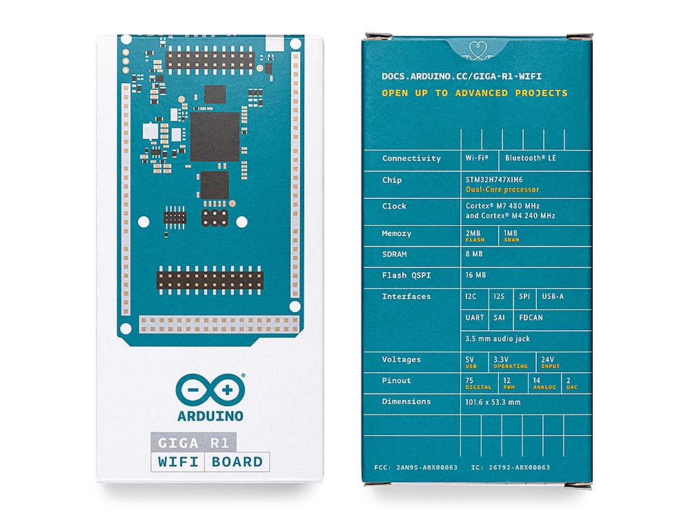 Arduino Giga R1 WiFi USB-C port for fast programming and power delivery.