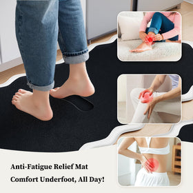 Arenarug anti-fatigue foam surface offers soft standing comfort.