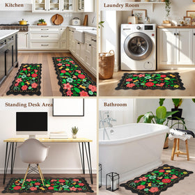 Arenarug kitchen mat for sink area supports standing during dishwashing.