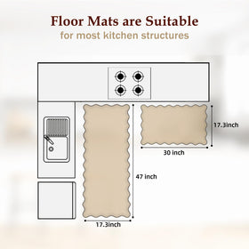 Arenarug floral print mat adds decorative flair with cushioned anti-fatigue surface.