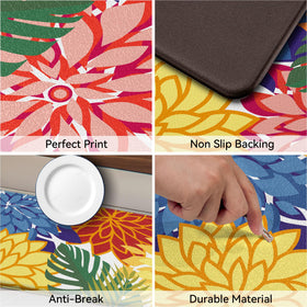Arenarug sink-front coverage mat supports long standing tasks at the sink.
